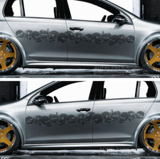 2x Seitenaufkleber Skull