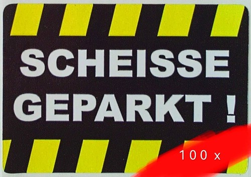 100 falschparker geschenk - 100, +