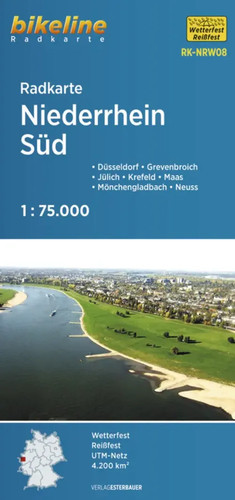 Radkarte niederrhein süd - niederrhein,