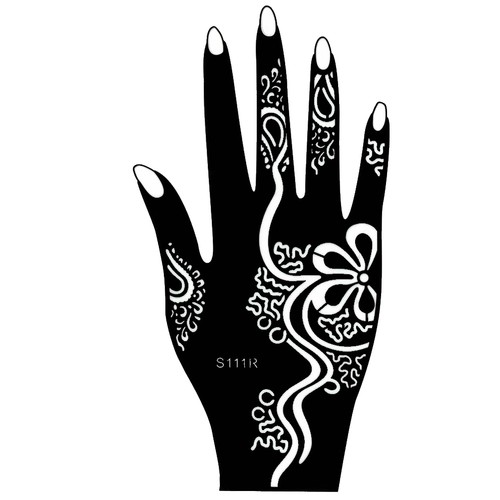 Henna tattoo schablone hand - schablone,