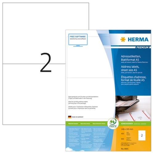 Herma 8691 adressetiketten - 8691,