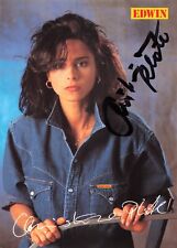 Christina Plate, Originalautogramm,alte Autogrammkarte, u.a. "Praxis Bülowbogen"