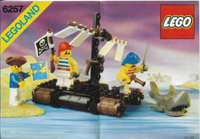 LEGO - Bauanleitung - Legoland Piraten -  6257 - Instruction - ungelocht - 1989