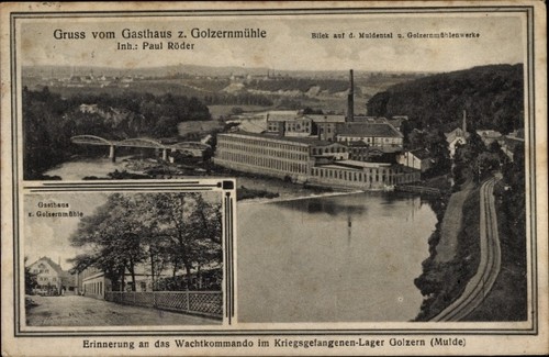 Postcard golzern nerchau - postcard,
