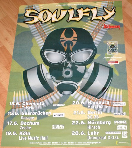 Konzert poster plakat soulfly - konzert,