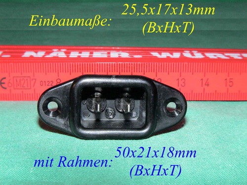 Einbau kaltgerätestecker 6075 - einbau,