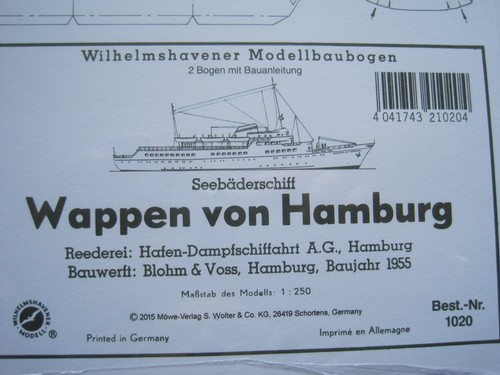 Wappen von hamburg - von, schiff