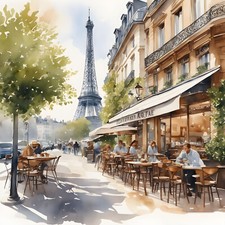 Deko Bild Paris Cafe Bistro