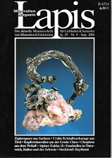 Lapis Heft 09/2004  Zepterquarz Sachsen, Grube Clara, alpiner Euklas, BAYLDONIT