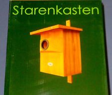 2 STCK  WOW NEU TOP  Nistkasten Starenkasten Nistplatz Vogelhaus Wildvögel  Holz