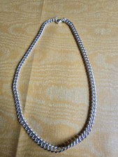 Panzerkette Herren Damen 50 cm Sterlingsilber 925 Karabiner massiv gebraucht