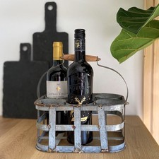 Flaschenkorb Metall 6 Flaschen