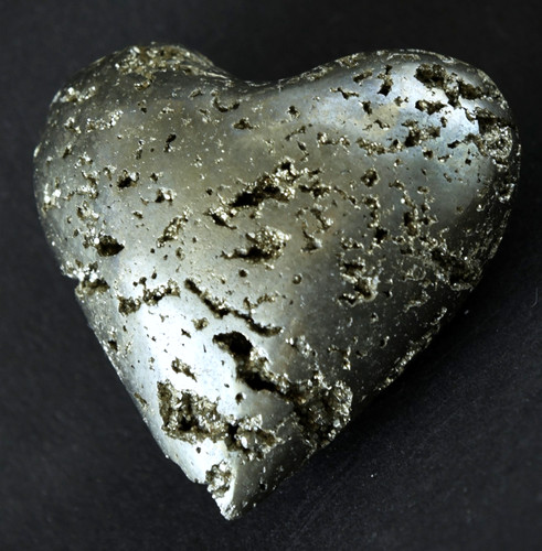 Pyrit herz stahl natur - herz,