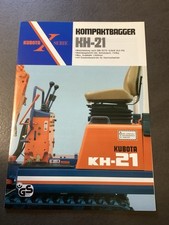 Baumaschinen Prospekte - Kubota KH-21 Kompaktbagger - 1992