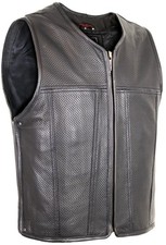 Herren Lederweste Motorrad