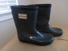 Stonz black rain boots - rain, kids