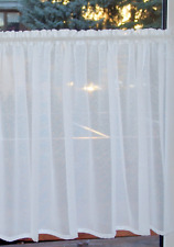 Scheibengardinen Weiß  90cm x 60cm hoch Gardine Fenster 40cm bis 45cm HANDARBEIT