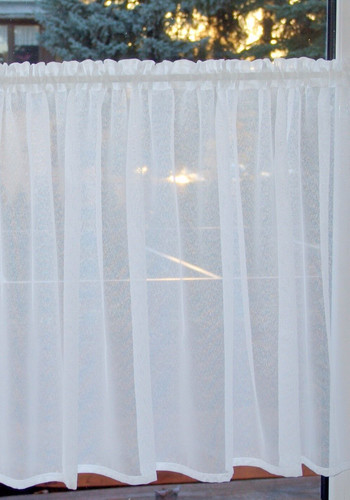Scheibengardinen weiß 90cm x - weiß,