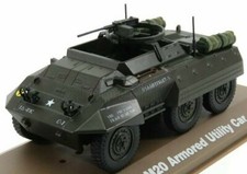 ATLAS 1/43 DIECAST WWII US ARMY FORD M20 6W ARMOURED UTILITY/RECCONNAISANCE CAR