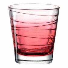 Leonardo Trinkglas Vario Struttura, Becher, Wasserglas, Glas, rot, 250 ml