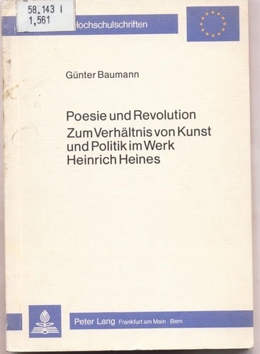Poesie und revolution zum - und,