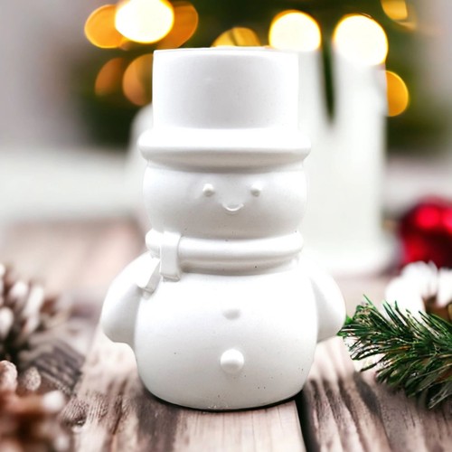 Schneemann kerzenhalter - schneemann,