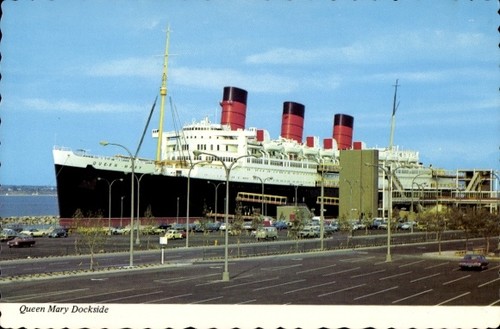 Dampfer rms queen mary - ak,