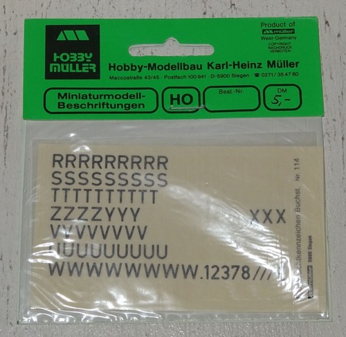 Hobby müller decals decal - decals,