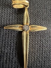 333 Gold Kreuz Anhänger mit
