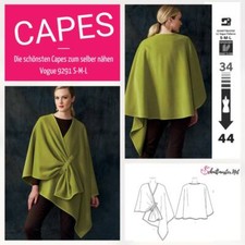 Schnittmuster Vogue 9291 Accessoires Capes S-M-L