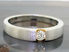 Platin Brillant Ring 950 Platin 1 Brillant 0,17ct  Wesselton Lupenrein IF  Sale