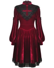 Dark love gothic kleid rot - gothic,