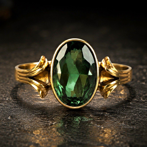 Vintage ring 333 gold mit - vintage,