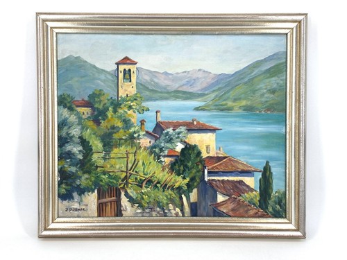 ölgemälde gandria lugano - gandria,