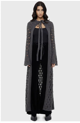 Killstar maxi strickjacke - killstar,