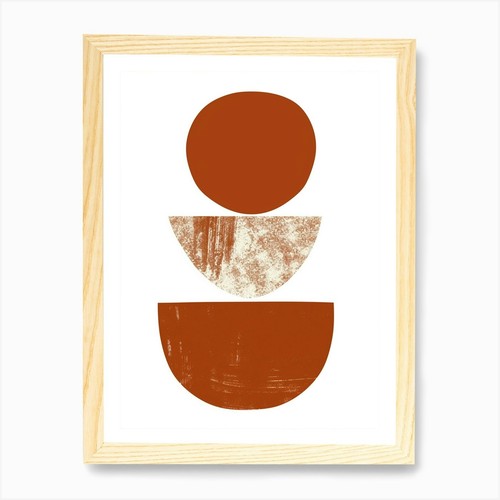 Terrakotta abstrakt boho - terrakotta,