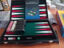 Backgammon im Kunstlederkoffer
