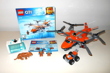 LEGO CITY 60193 Arktis-Frachtflugzeug Set Komplett Minifiguren Säbelzahntiger BA