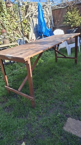 Vintage holz klappbock - klappbock, tisch