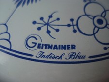 2 kleinere Emaille Töpfe Geithainer Indisch Blau, geeignet für alle Herdarten