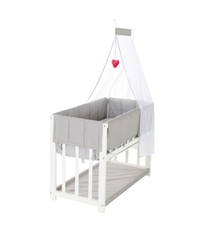 Roba Stubenbett 4 in 1 Beistellbett, Wiege, Babybett und Kinderbank