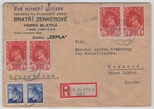 Tschechoslowakei Einschreiben