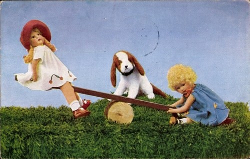 Käthe kruse puppen auf - ak,