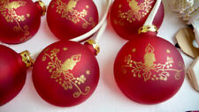 Adventslicht Weihnachten Kugelgehänge beleuchtet 7-teilig Rot, Oberweißbach Thü.