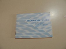 Honda XL 125 K2 Fahrerhandbuch