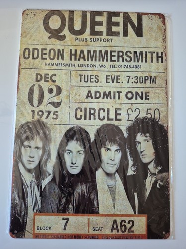 Queen metal poster wall - metal, poster,