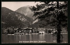 Ansichtskarte Dorf Walchensee, Hotel Post mit Heimgarten 