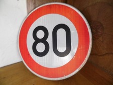 Altes Verkehrsschild Deko 80. Geburtstag Original