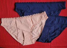 3 Damen Slips Gr. 42 Blau/rosa ungetragen