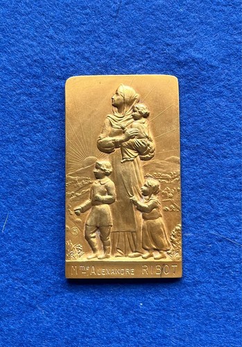 Frankreich bronze plakette - frankreich,